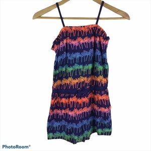 GAP Kids Rainbow Colorful Palm Tree Romper NWT